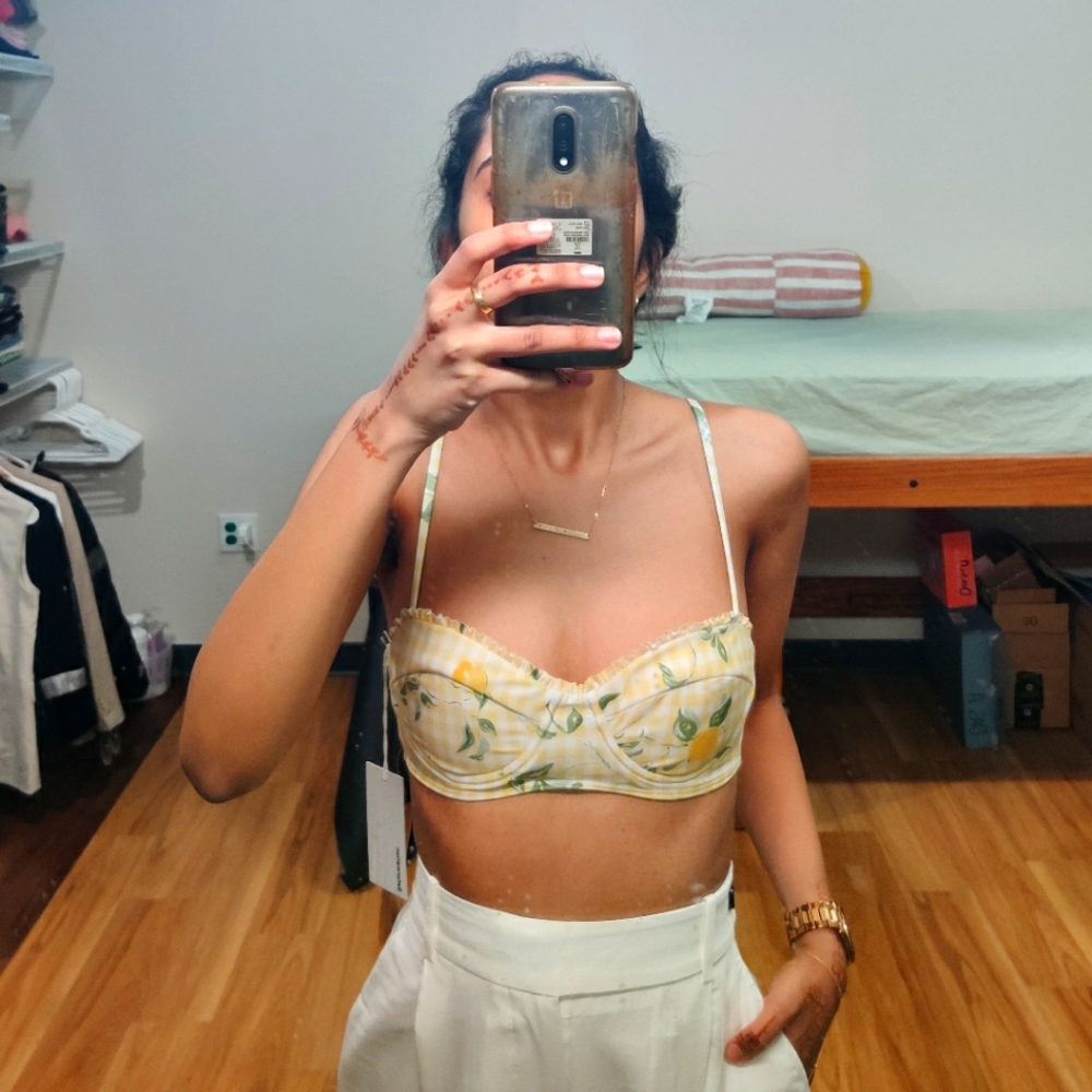 Reformation bikini top